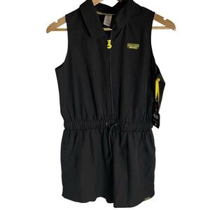 NEW Justice Black and Yellow Pac-Man Romper Size XL 16-18